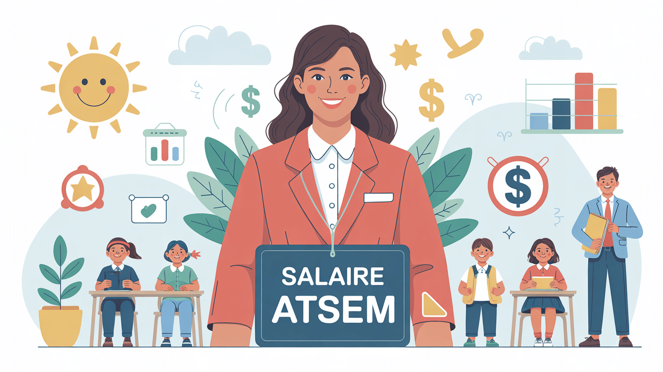 illustration atsem salaire contexte école maternelle