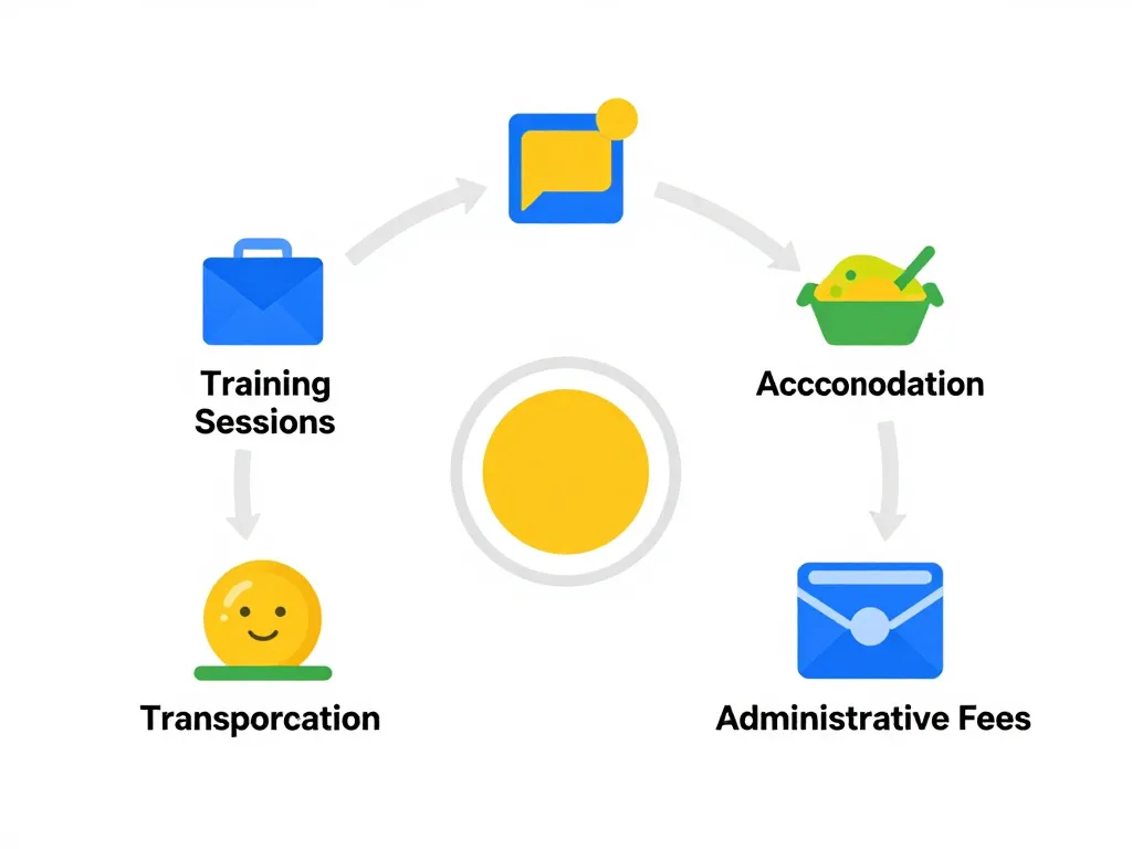 bafa prix schéma dépenses formation hébergement