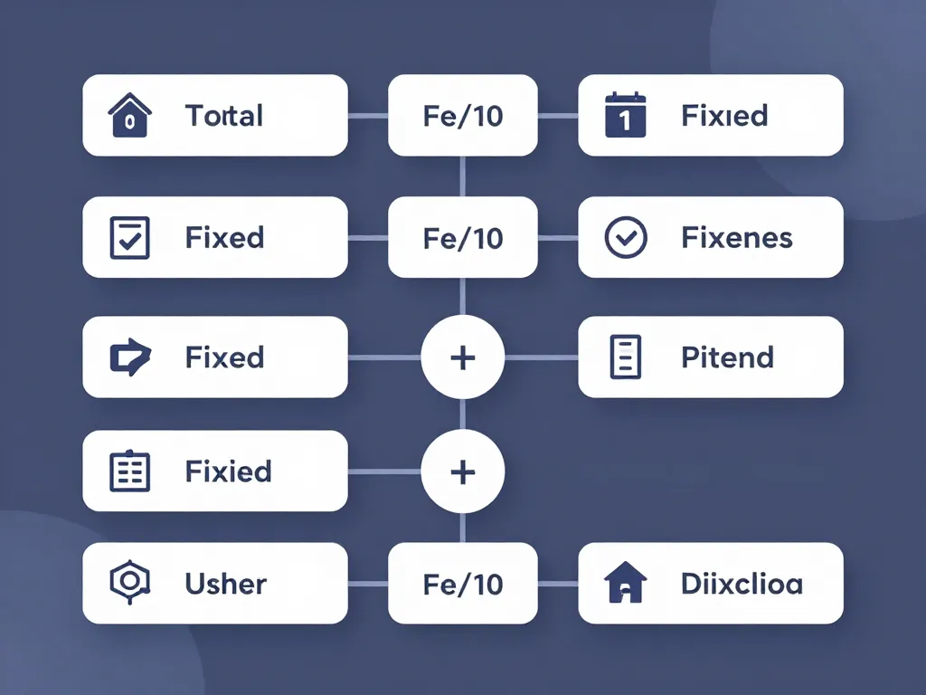 diagramme visuel methode calcul charge fixe
