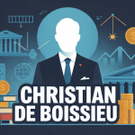 Christian de Boissieu devant symboles finance et régulation économique
