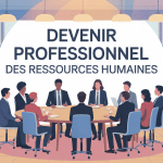 comment devenir ressources humaines illustration réunion groupe entreprise