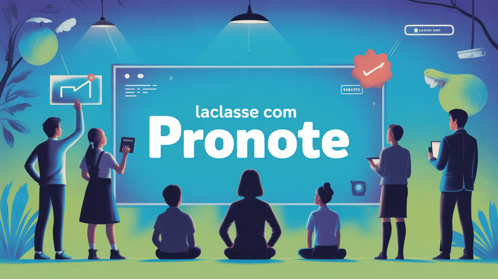 Illustration connexion laclasse com pronote élèves parents enseignants