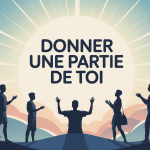 illustration de distribution de une partie de toi contexte spirituel partage énergie