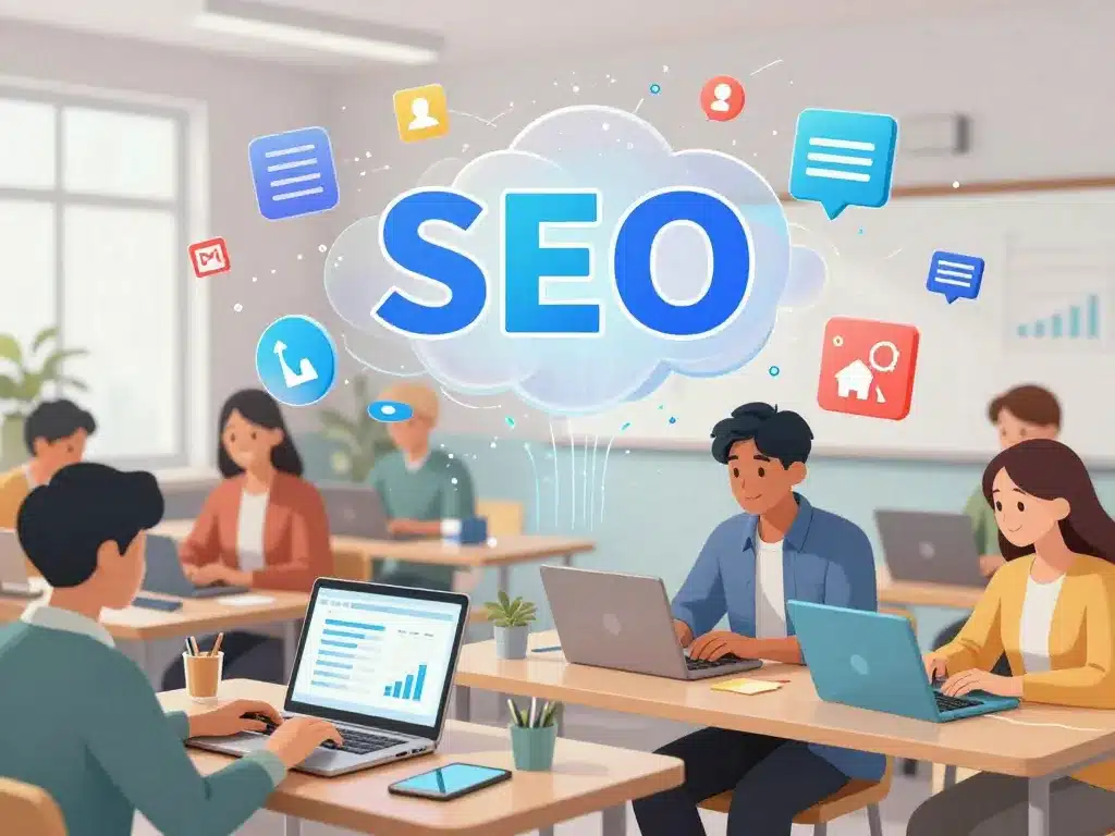 illustration pédagogie école marketing digital nexa