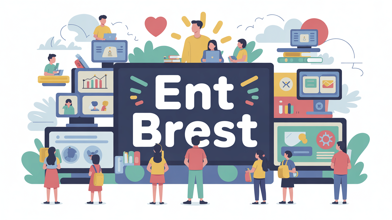Illustration de ENT Brest pour élèves, parents et professeurs