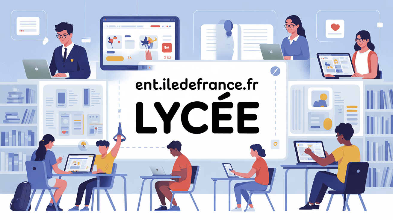 illustration ent.iledefrance.fr lycée espace numérique