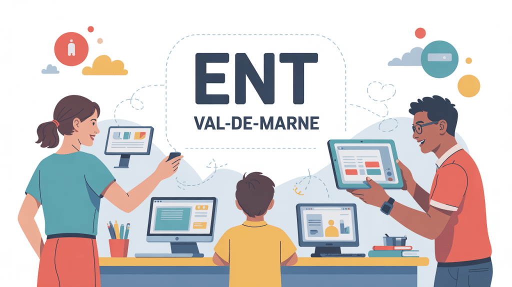 illustration ent val de marne famille élève enseignant