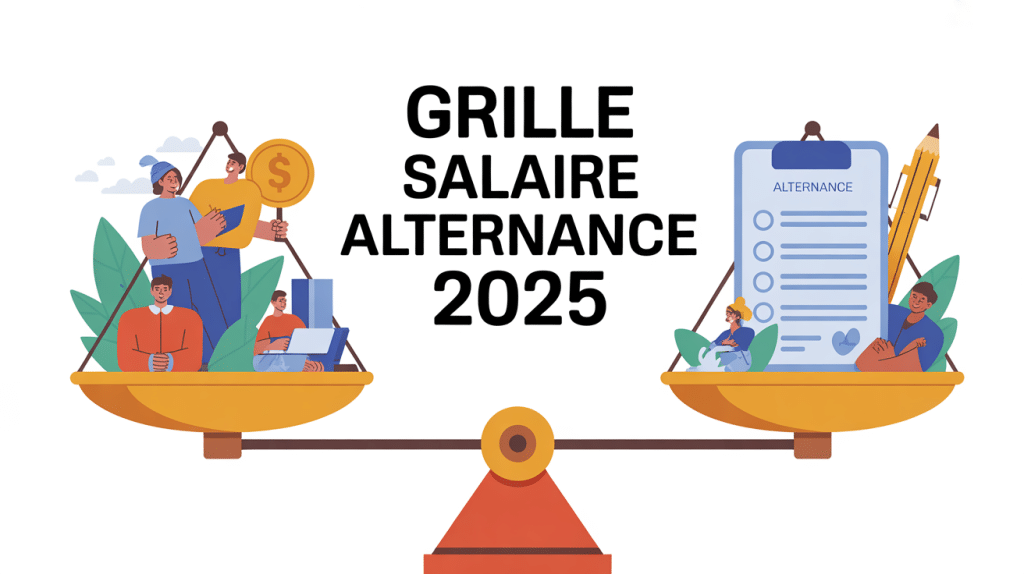 illustration grille salaire alternance 2024 contrat apprentissage professionnalisation