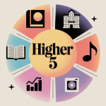 illustration higher 5 concept global secteurs