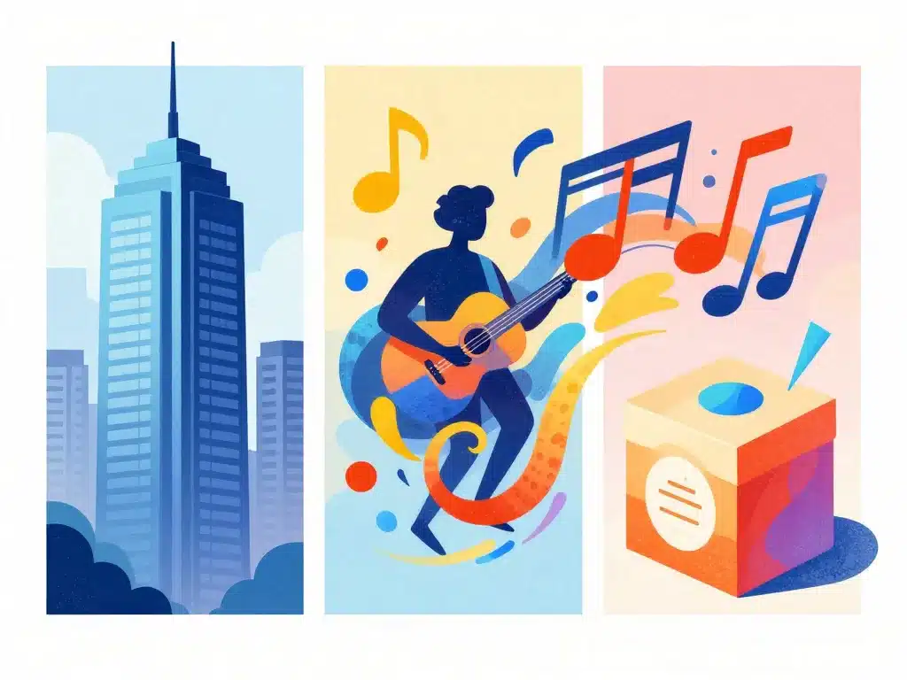 illustration higher 5 immobilier musique marques commerciales