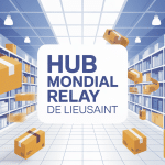hub lieusaint mondial relay vue logistique centre colis