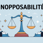 illustration inopposable balance contrats mains