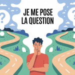 je me pose la question personnage réflexion décision