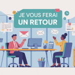 illustration professionnelle je vous ferai un retour communication écrite et orale