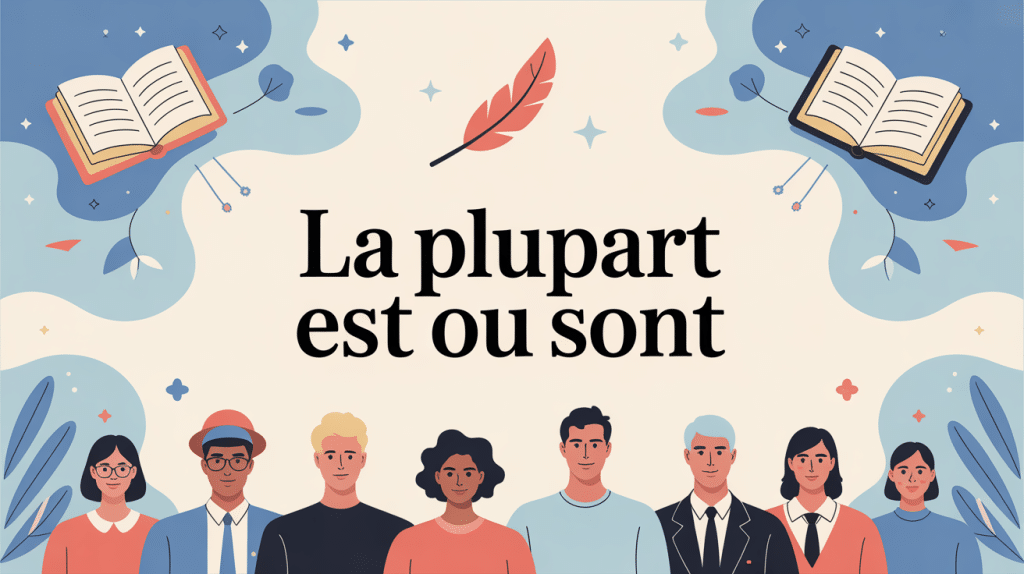 Illustration sur la plupart est ou sont, règle d'accord du verbe