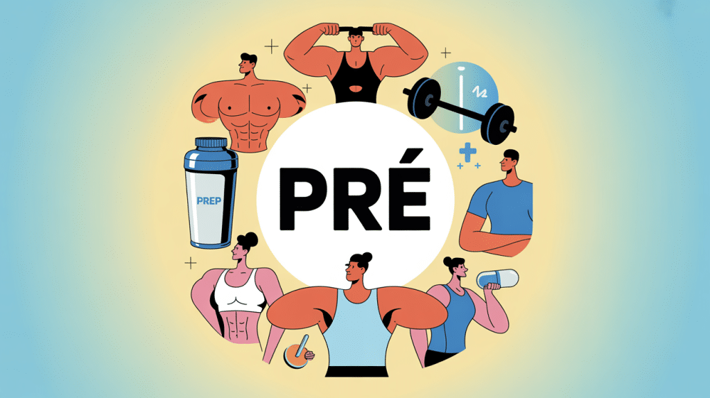 Illustration pre musculation santé médecine