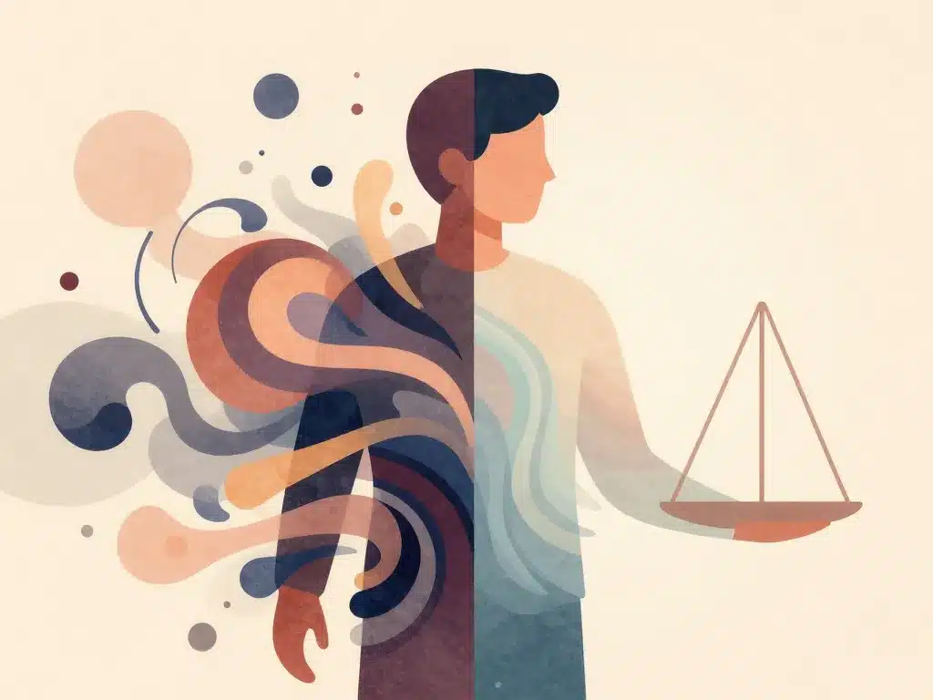 slow life illustration bien-être équilibre stress