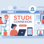 illustration moderne sécurisée studi connexion