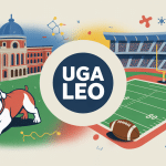 illustration uga leo campus mascotte football sciences