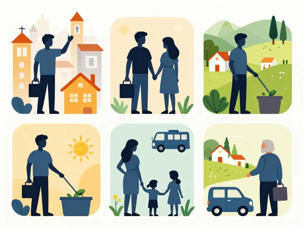 scène profils vivant avec le smic au portugal urbain rural