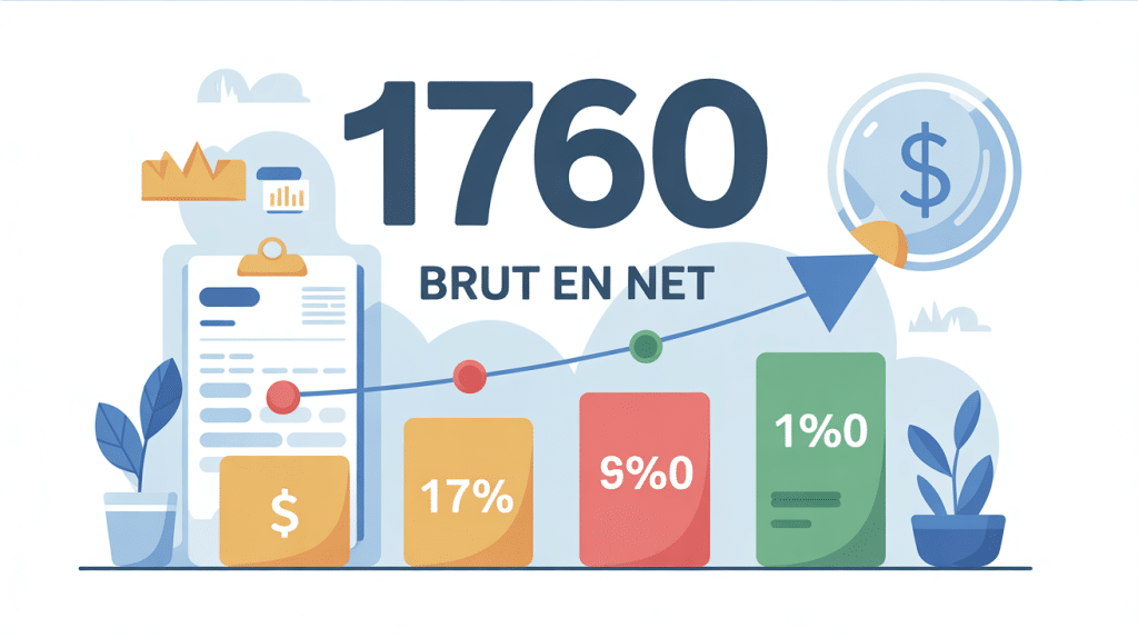 Illustration conversion 1760 brut en net fiche de paie