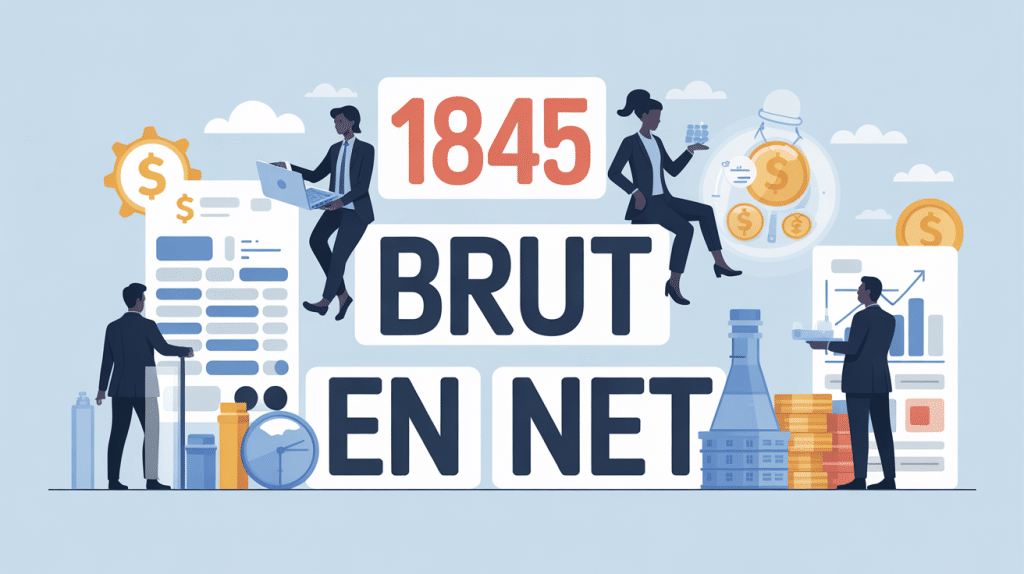 1845 brut en net calcul illustration