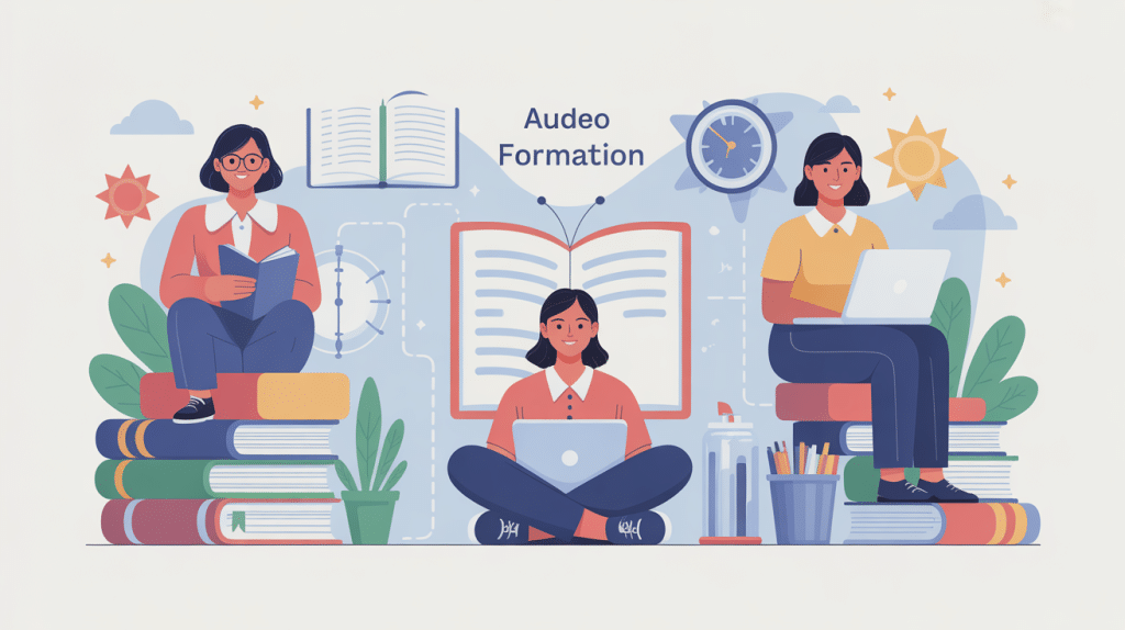 illustration audeo formation flexibilité accompagnement personnalisé