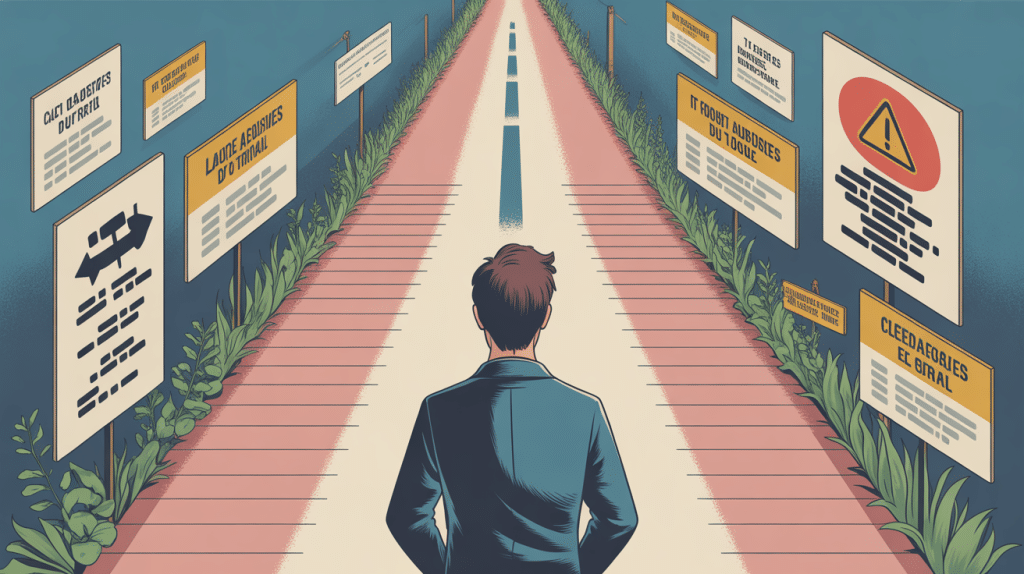 Illustration clauses abusives droit du travail règles et avertissement