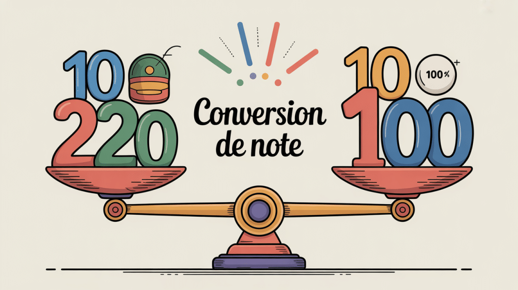convertir note image balance barèmes
