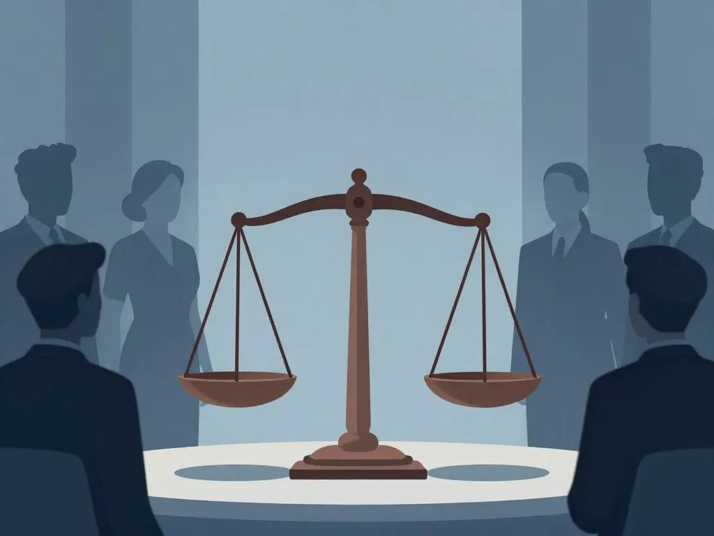 Symbole rôle et responsabilités devenir juge d'instruction