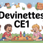 illustration devinette ce1 enfants école primaire