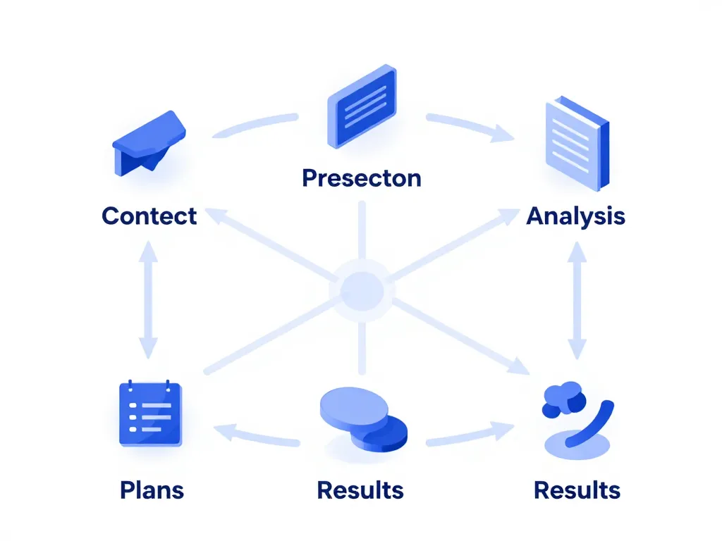 schéma étapes exemple de dossier 7 parties cip