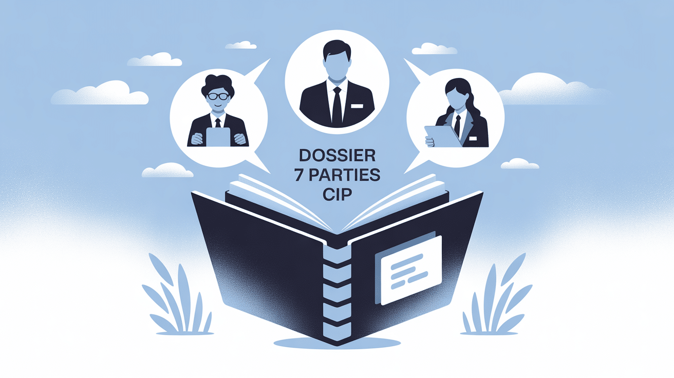 illustration centrale exemple de dossier 7 parties cip
