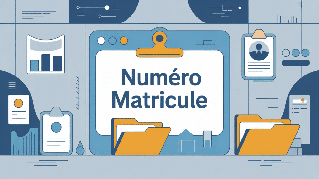 exemple de numéro matricule ambiance dossier administratif
