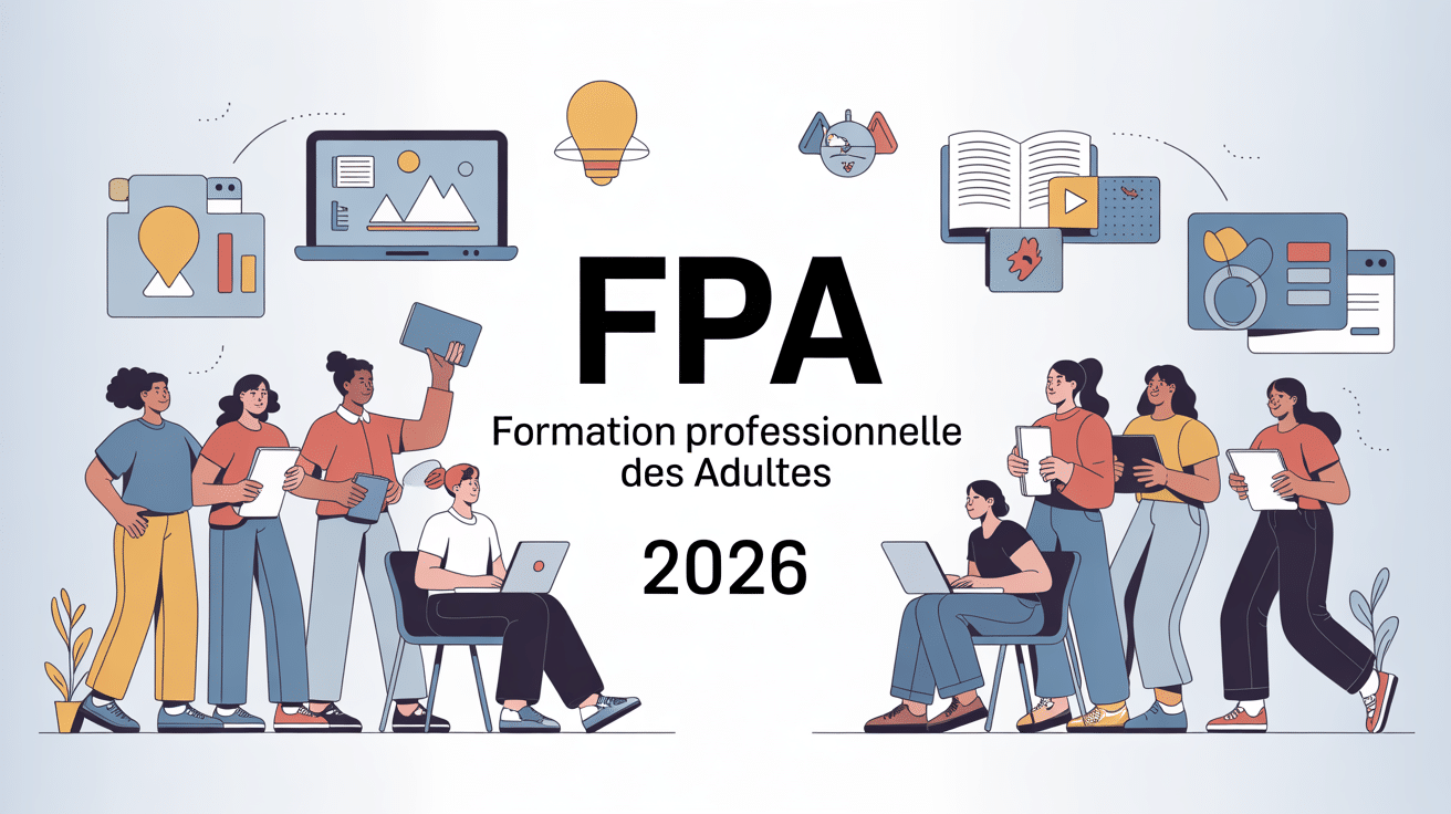 Groupe d'adultes divers en apprentissage FPA 2026