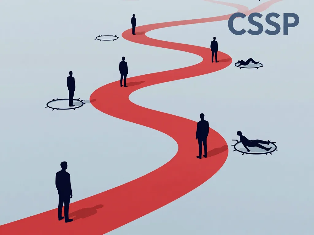 Chemin avec dangers illustrant les pièges du CSP