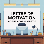 Lettre de motivation pour agent administratif, illustration bureau administratif organisé