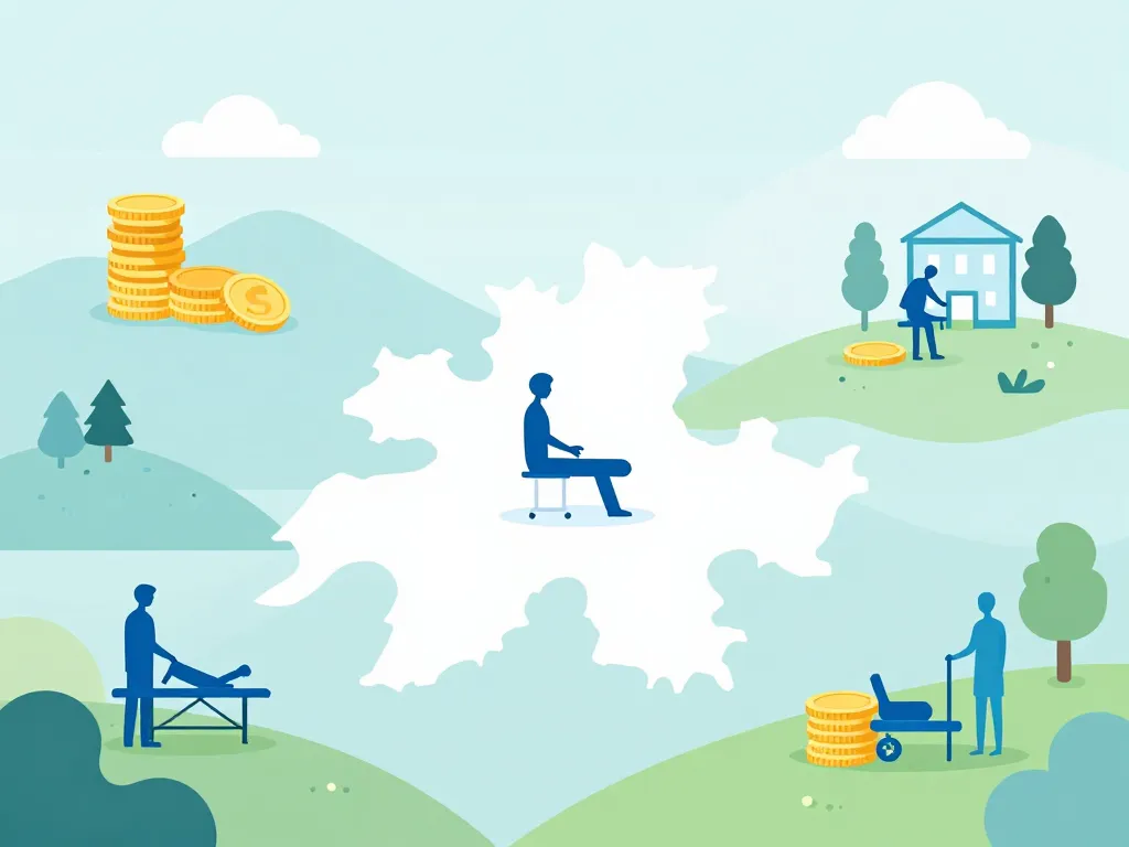 Différences salaire kiné suisse régions et types de structures