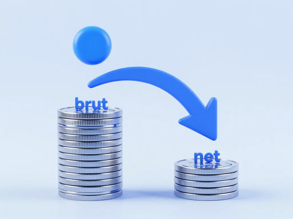 Diagramme 1660 brut en net cotisations