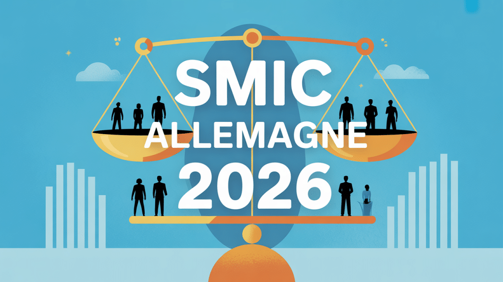 Smic Allemagne 2024 visuel silhouettes et balance