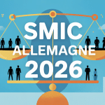 Smic Allemagne 2024 visuel silhouettes et balance