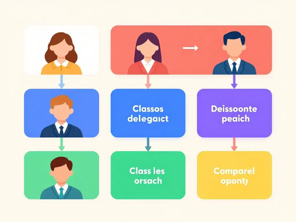 discours de delegue structure schema visuel