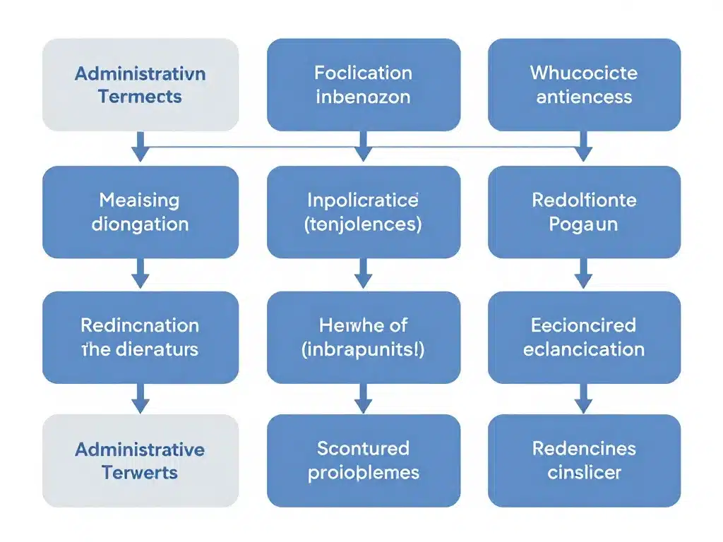 Schéma structure lettre de motivation pour agent administratif, organisation visuelle