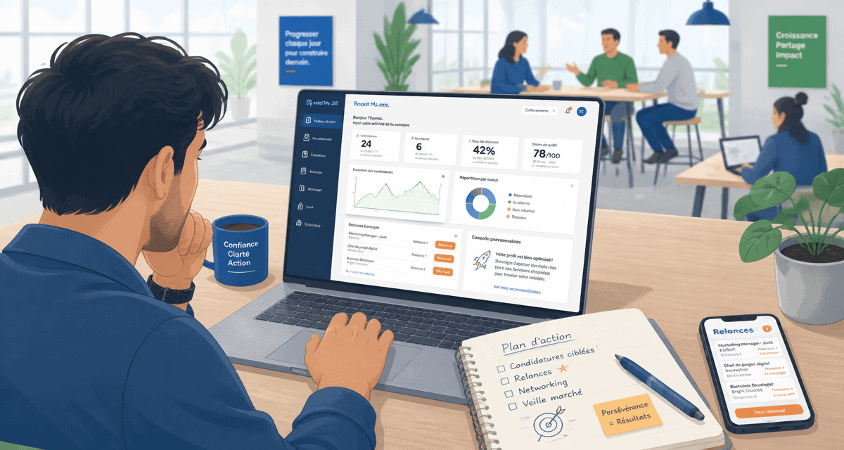 Boost My Job dashboard coaching emploi coworking