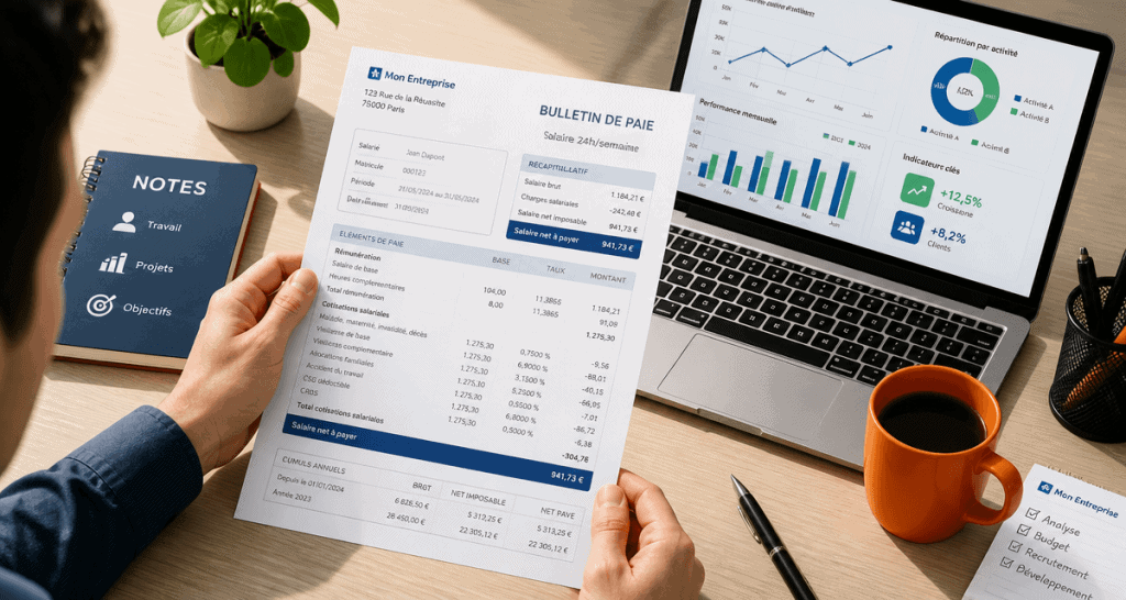 calcul salaire 24h semaine fiche de paie