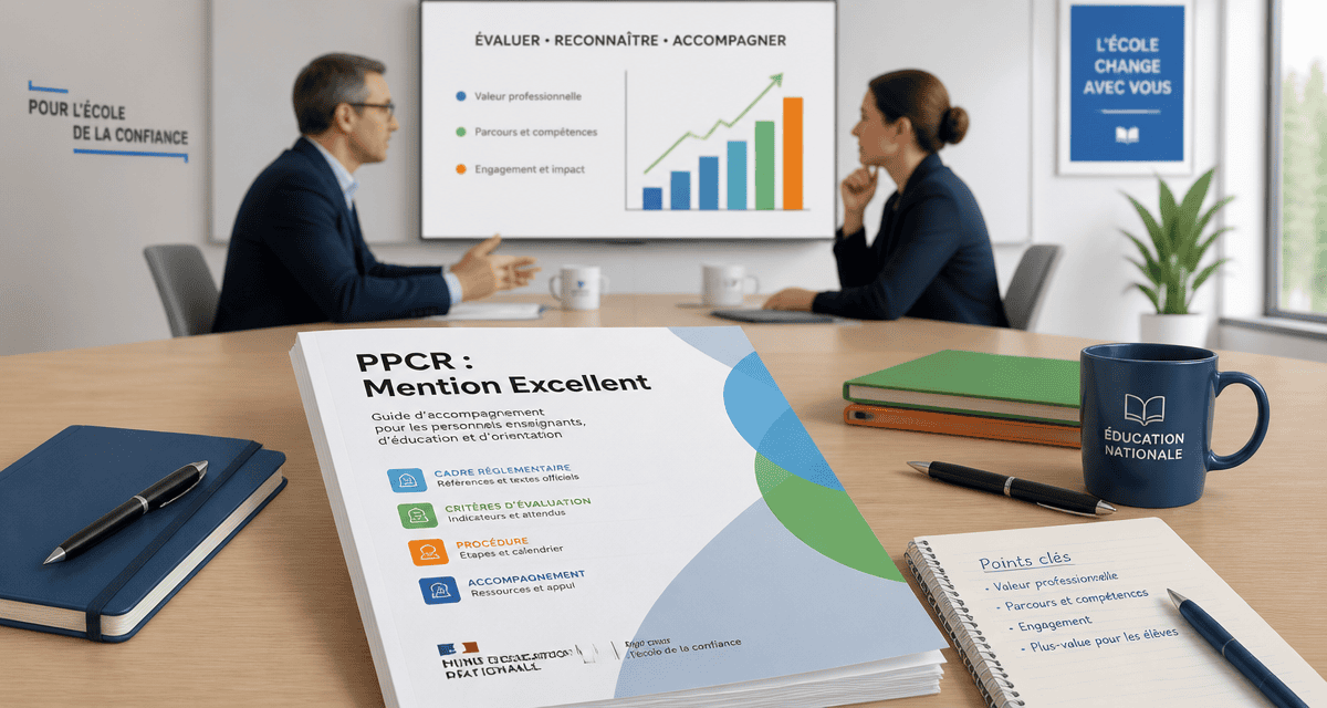 comment avoir excellent au ppcr, dossier PPCR sur table en réunion