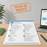 comment faire une fiche de poste illustration bureau