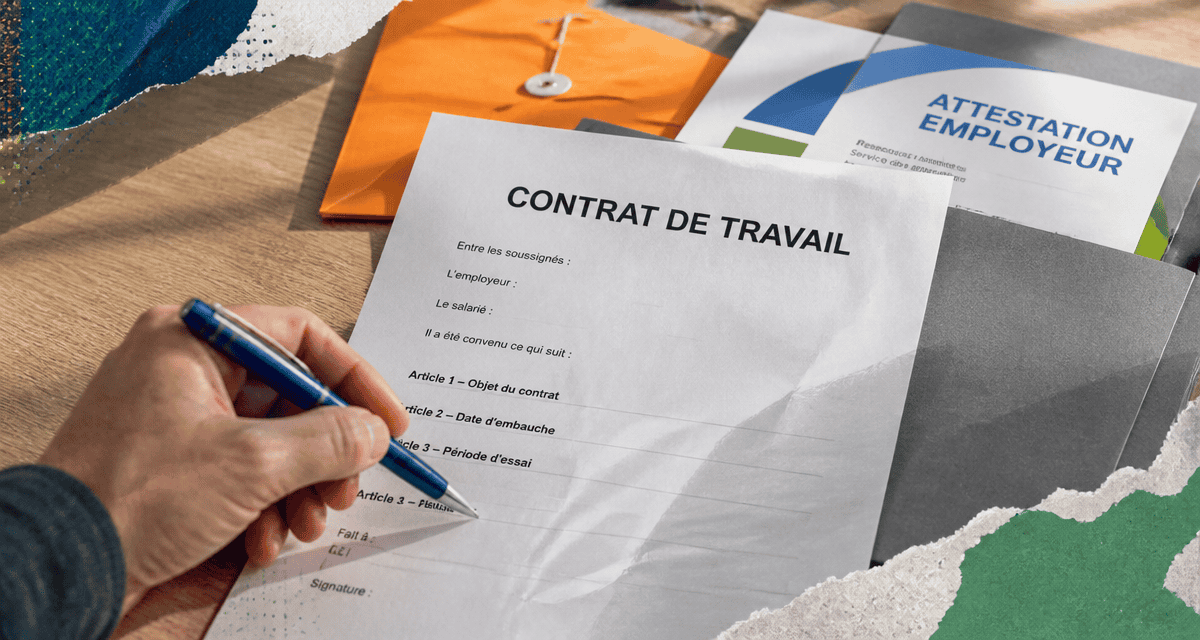 contrat non signé et pôle emploi sur bureau