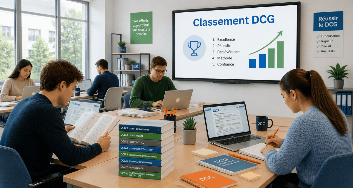 dcg classement étudiants salle de classe