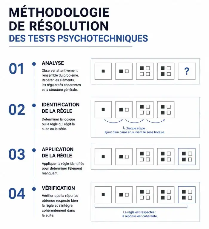 Méthodologie de résolution pour 1000 tests psychotechniques corrigés